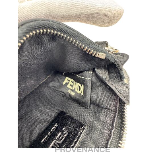 🔴 Fendi Face Key Pouch Cles - Black Leather - Picture 11 of 13